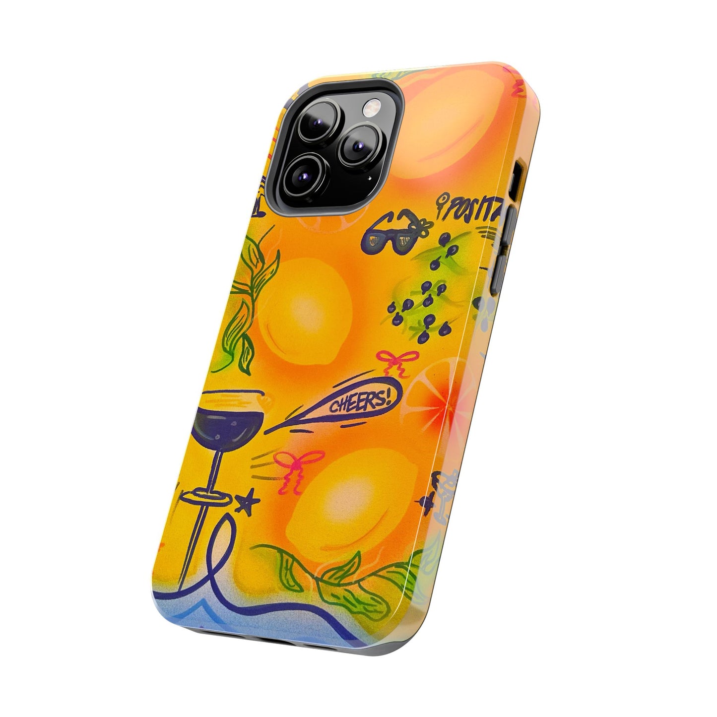 "citrus coastline" airbrush iPhone case