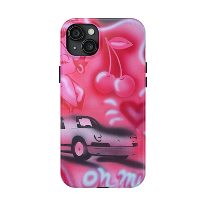 "on her way" airbrush iPhone case