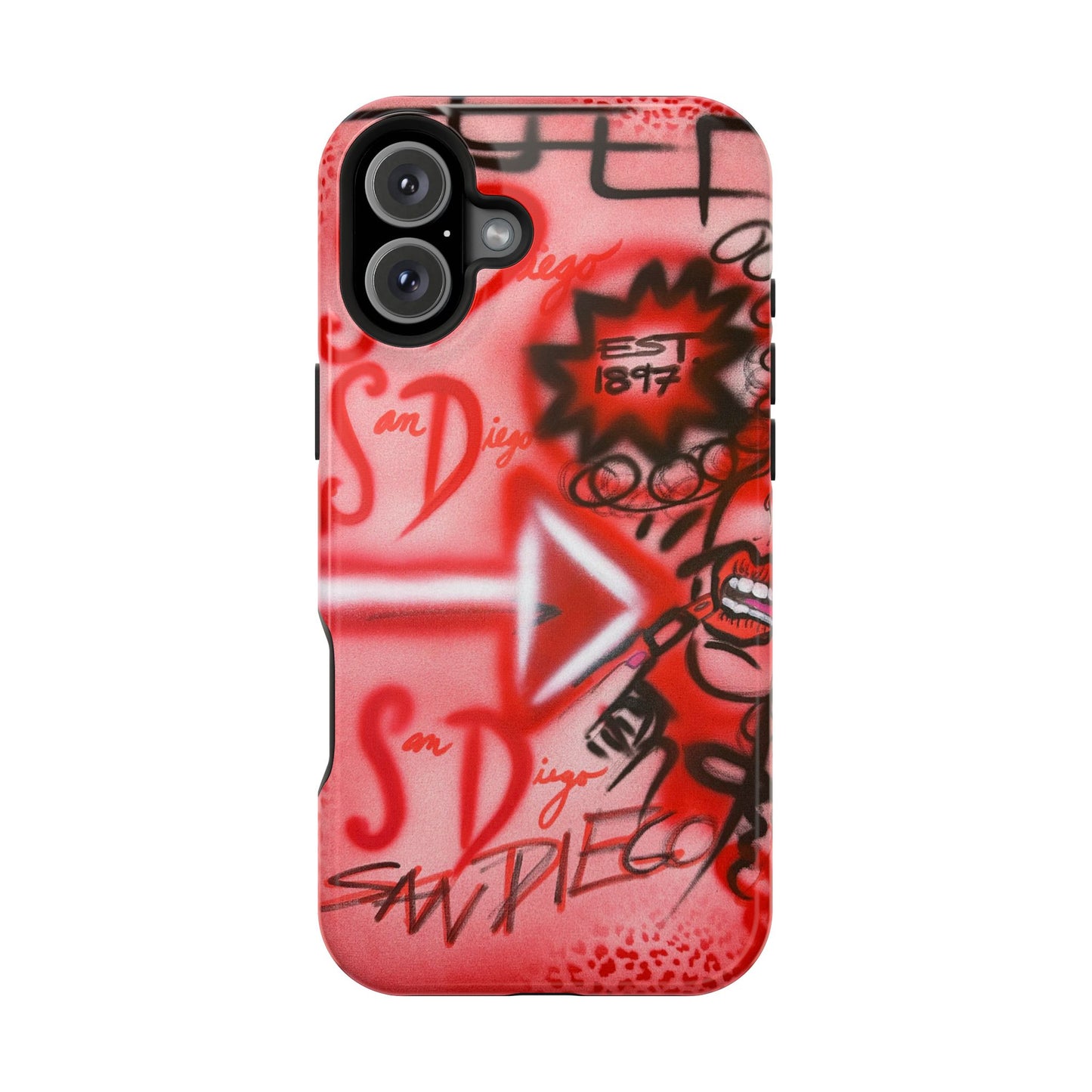 MagSafe "San Diego" Airbrush iPhone-Hülle