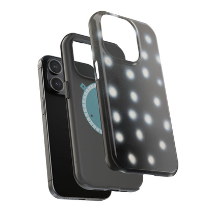 MagSafe "coconut noir polka dot" airbrush iPhone case