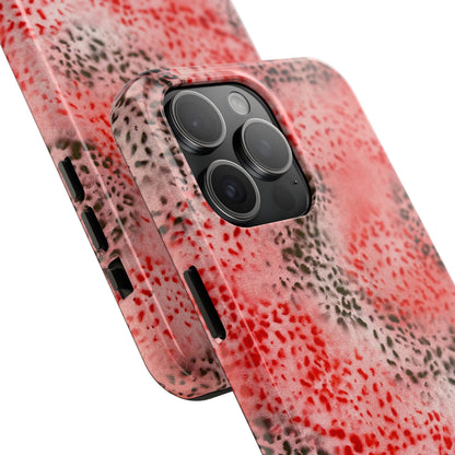 "red cheetah" airbrush iPhone case