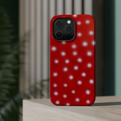 MagSafe "cherry crush polka dot" airbrush iPhone case