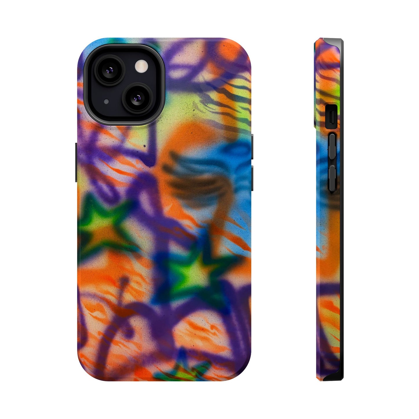 MagSafe "streetwear angel" airbrush iPhone case