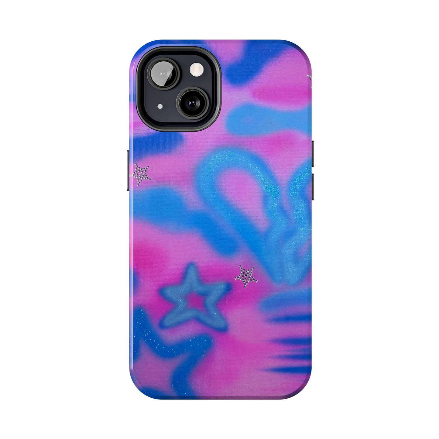 "blue camo" airbrush iPhone case