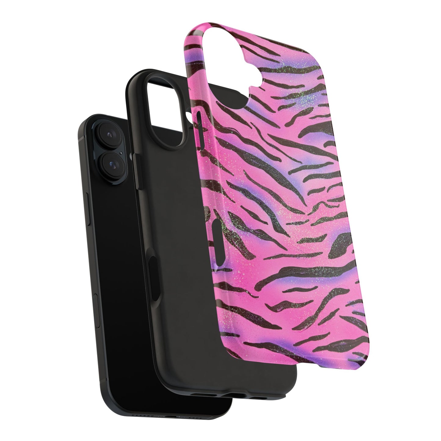 "glitter zebra" airbrush iPhone case