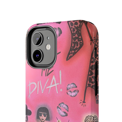 "party diva" airbrush iPhone case