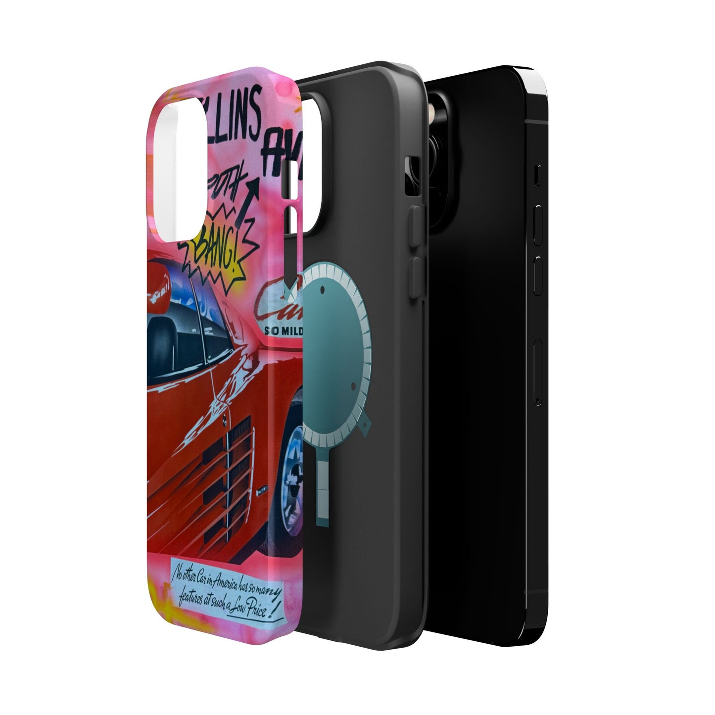 MagSafe "miami momentos" airbrush iPhone case