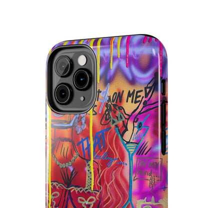 "shots on me" airbrush iPhone case