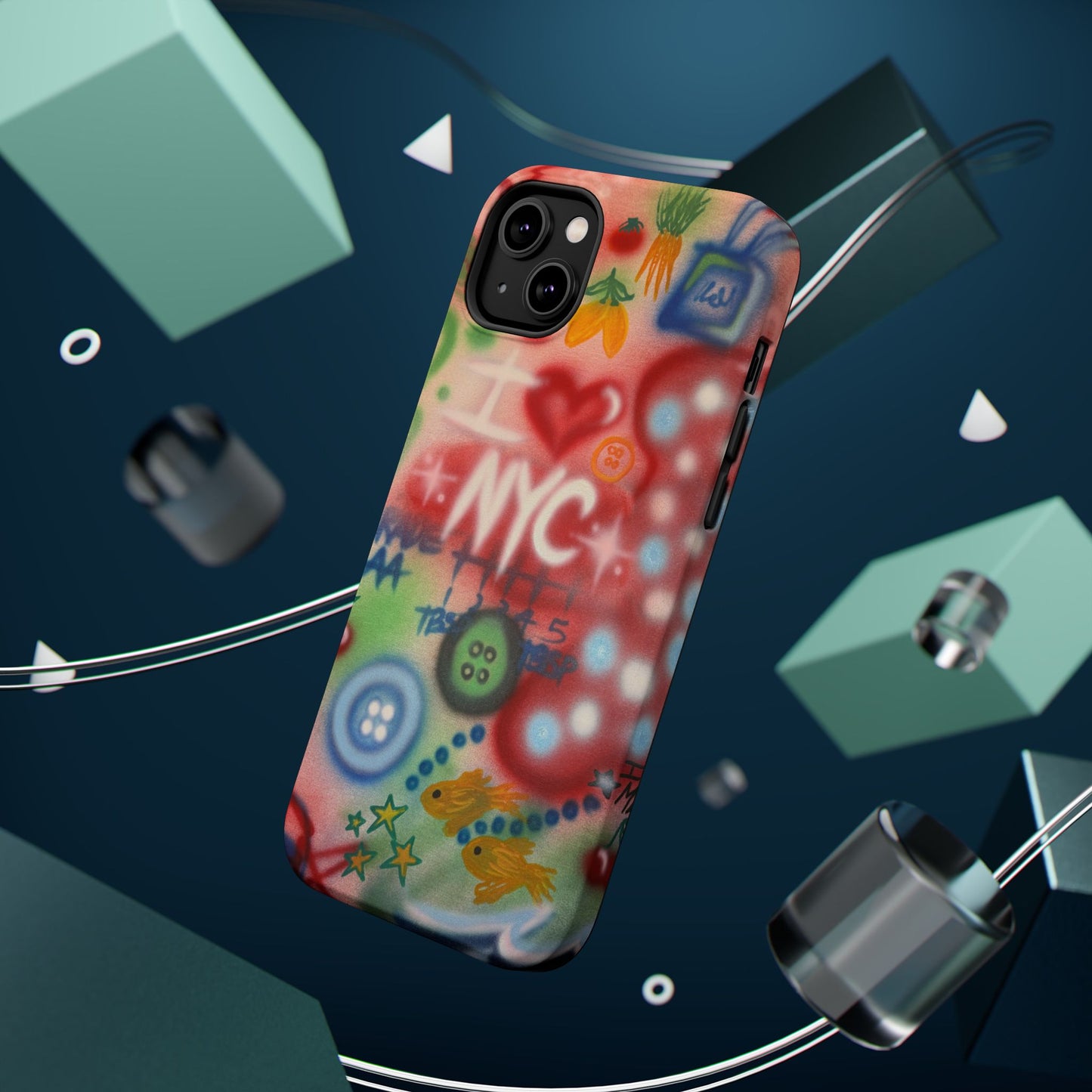 MagSafe "i <3 NYC" airbrush iPhone case