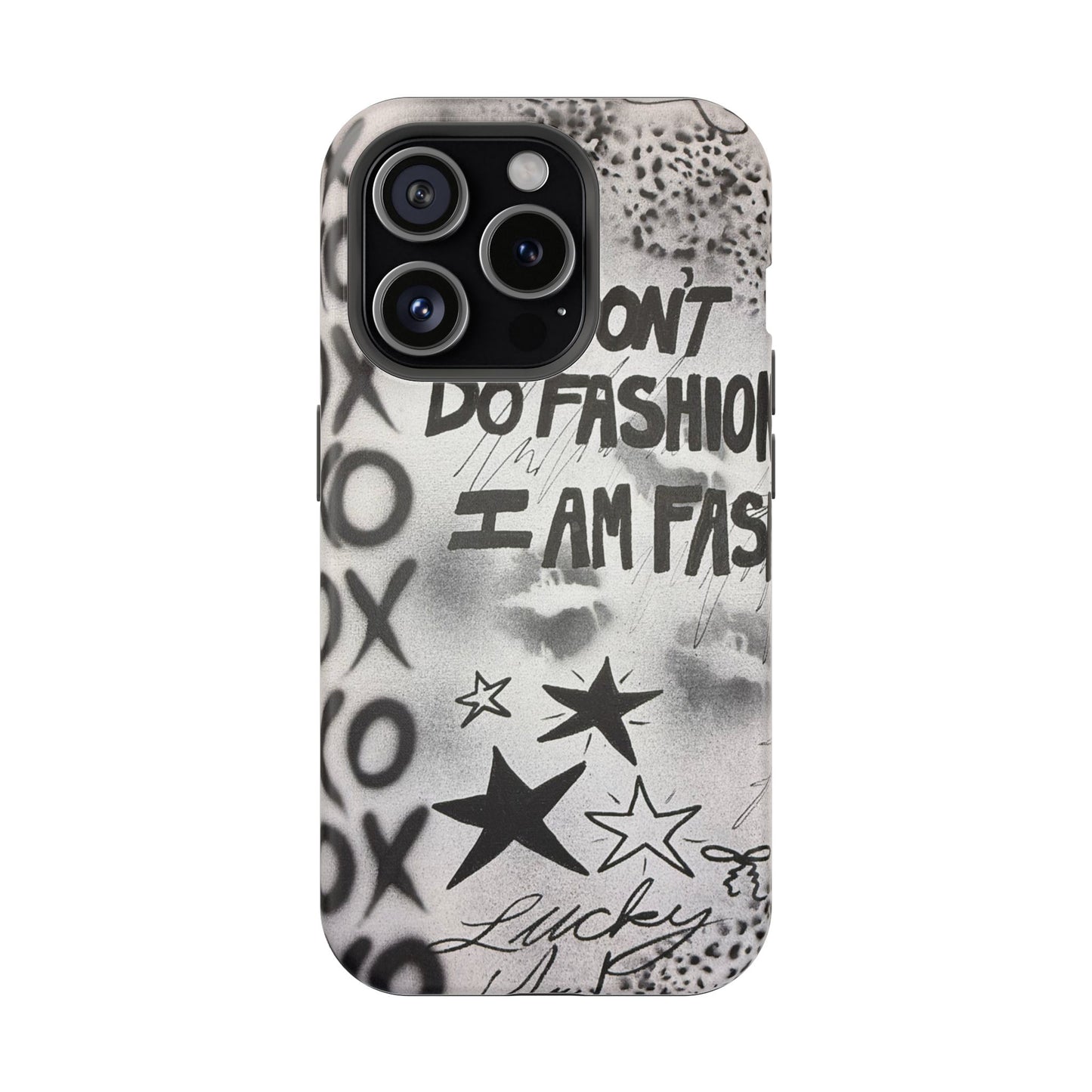 MagSafe "i am fashion" airbrush iPhone case