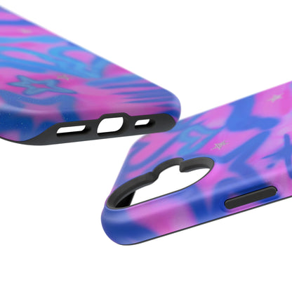 MagSafe "blue camo" airbrush iPhone case