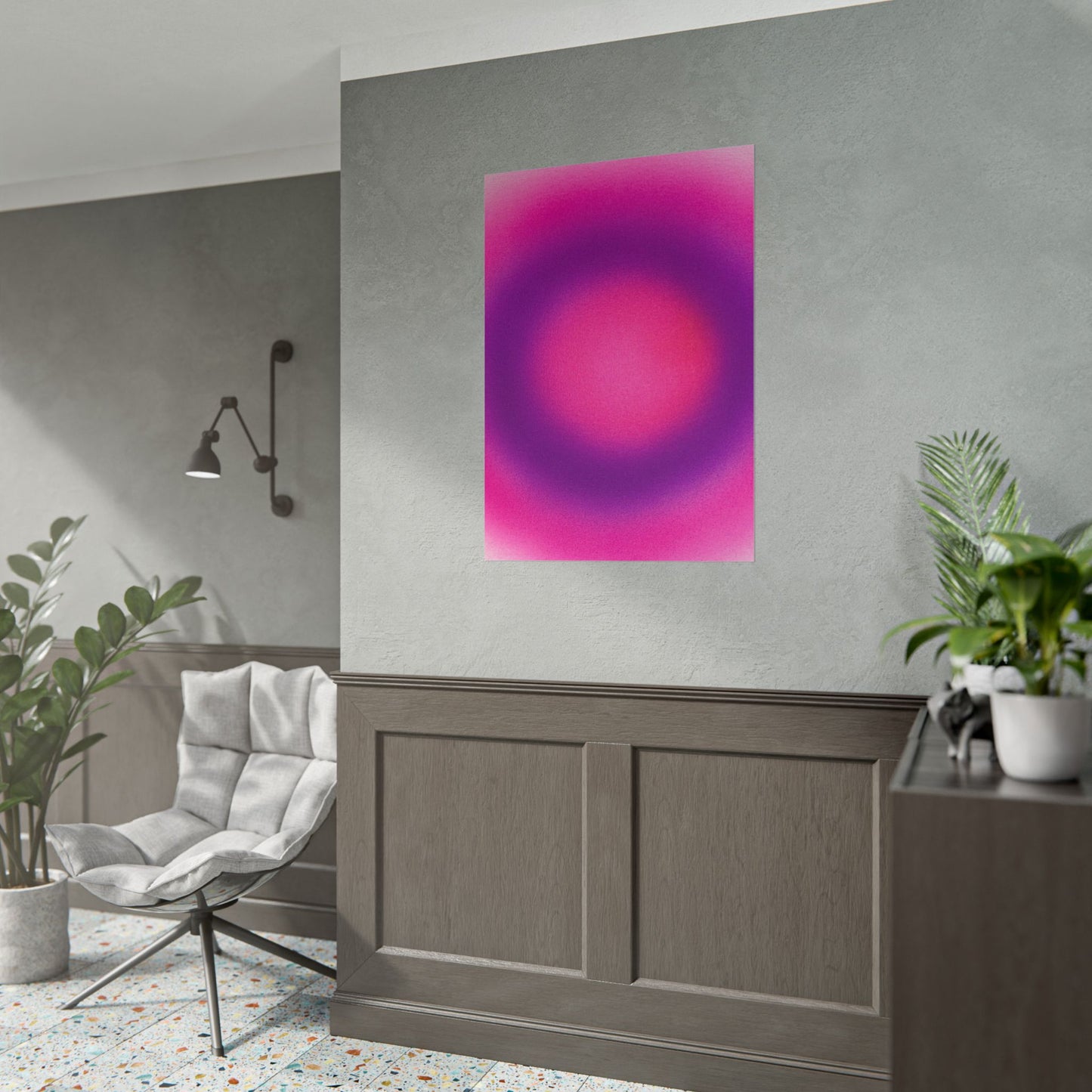 "sugarberry" airbrush rolled print
