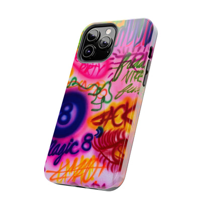 "colorful chaos" airbrush iPhone case
