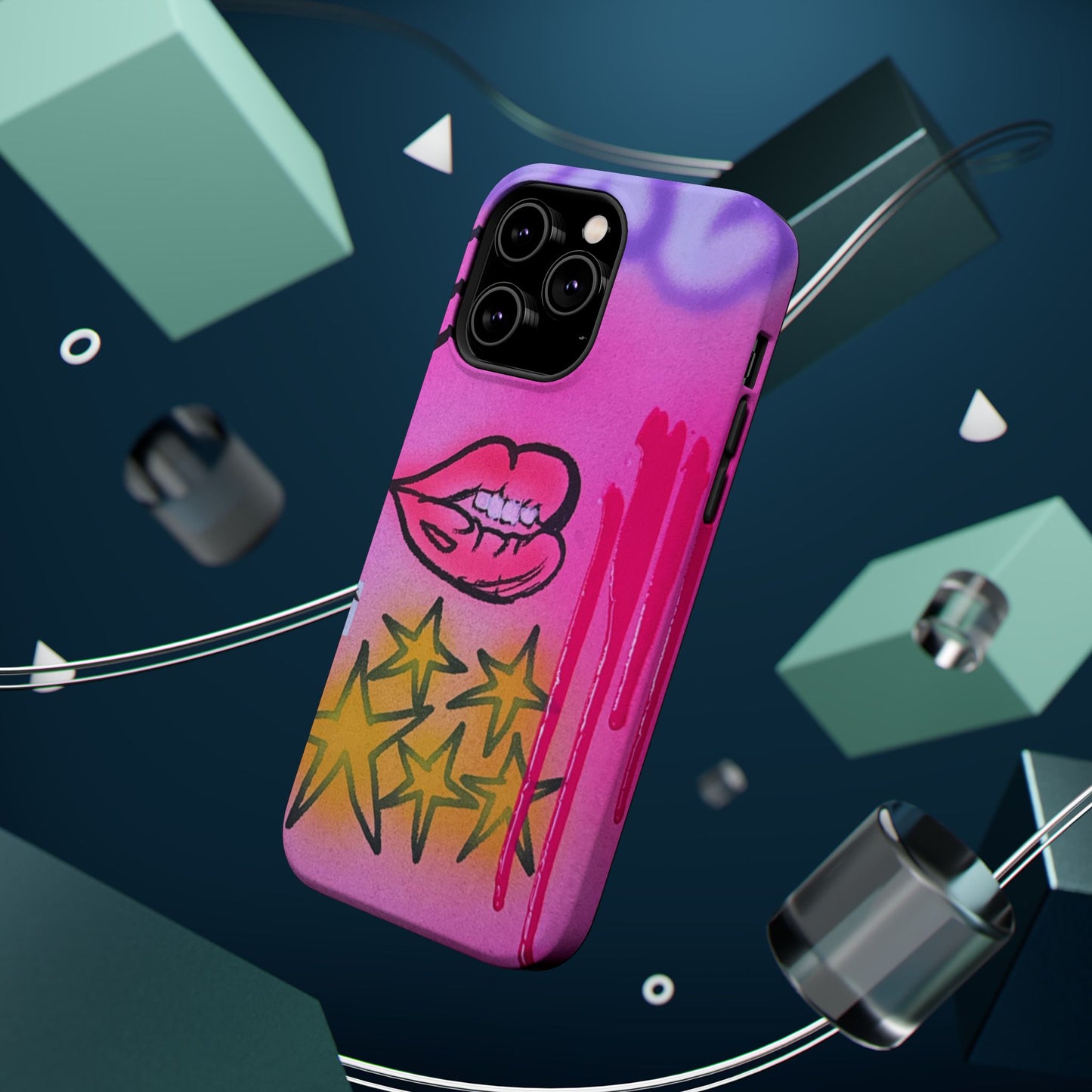 MagSafe "star drip" airbrush iPhone case