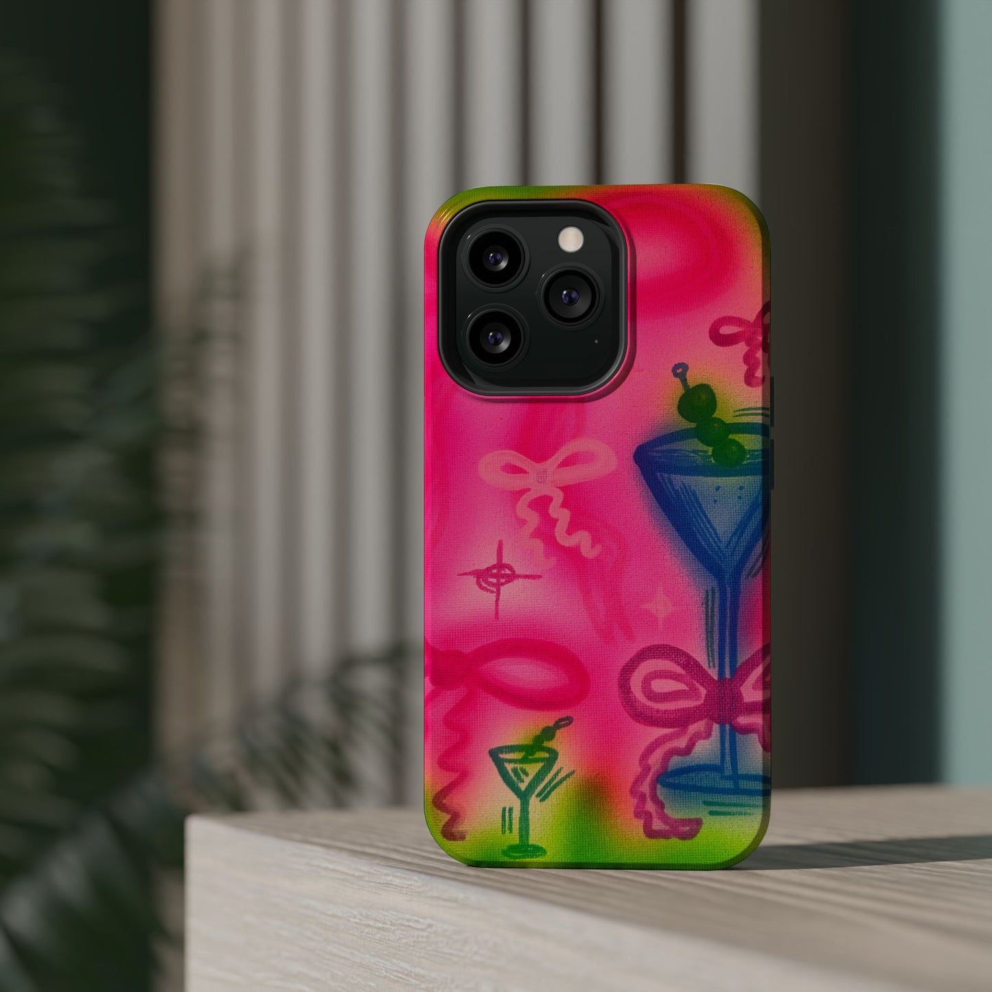 MagSafe „Bow Martini“ Airbrush-iPhone-Hülle