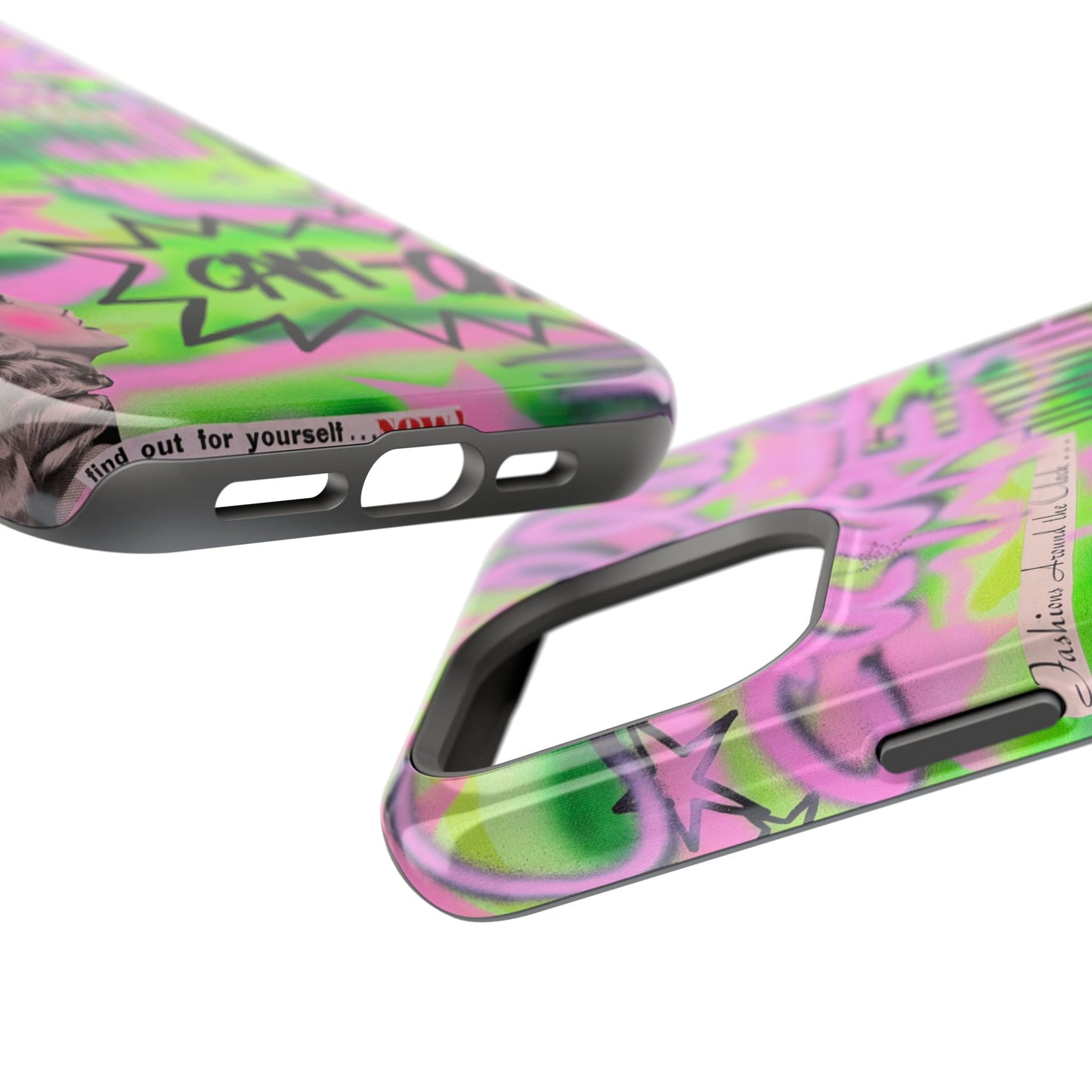 MagSafe "green camo" airbrush iPhone case
