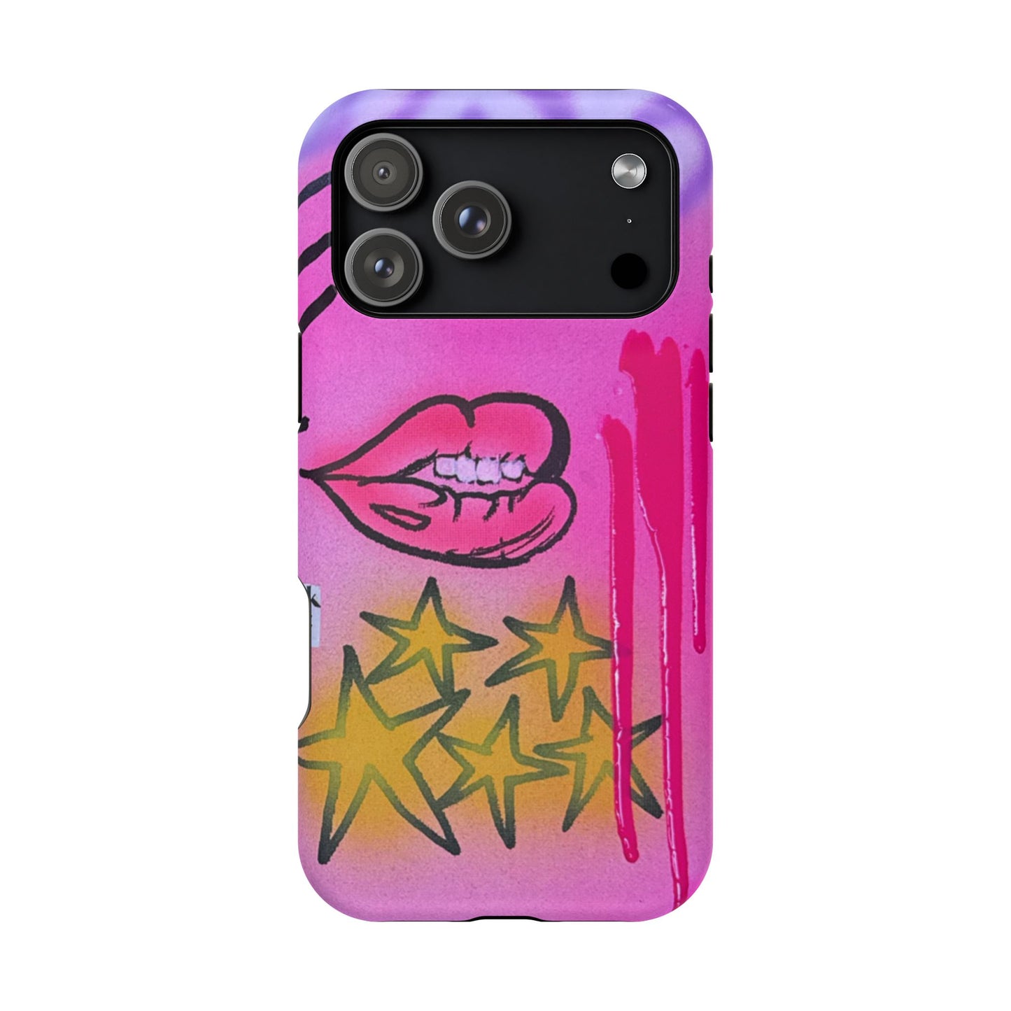 MagSafe "star drip" airbrush iPhone case