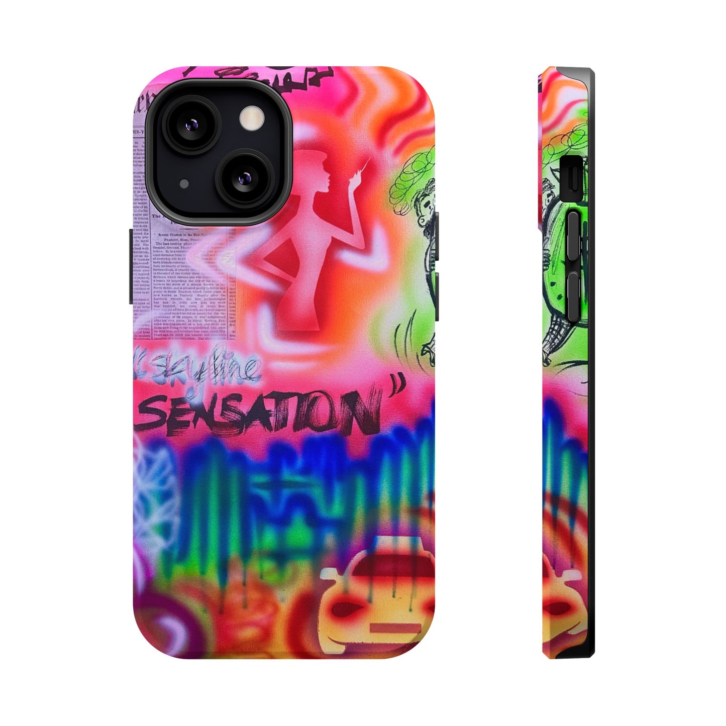 MagSafe "skyline sensation" airbrush iPhone case