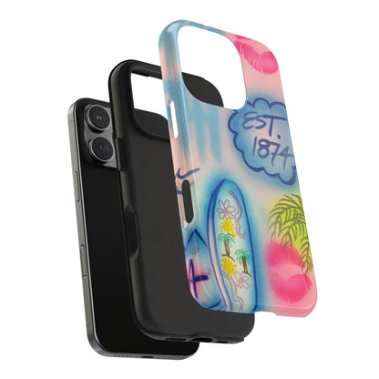 "in the wave" airbrush iPhone case