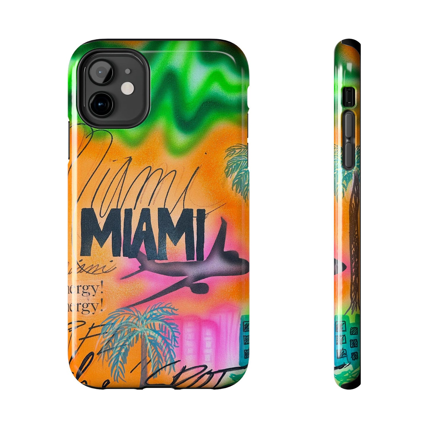 "miami, fl" airbrush iPhone case