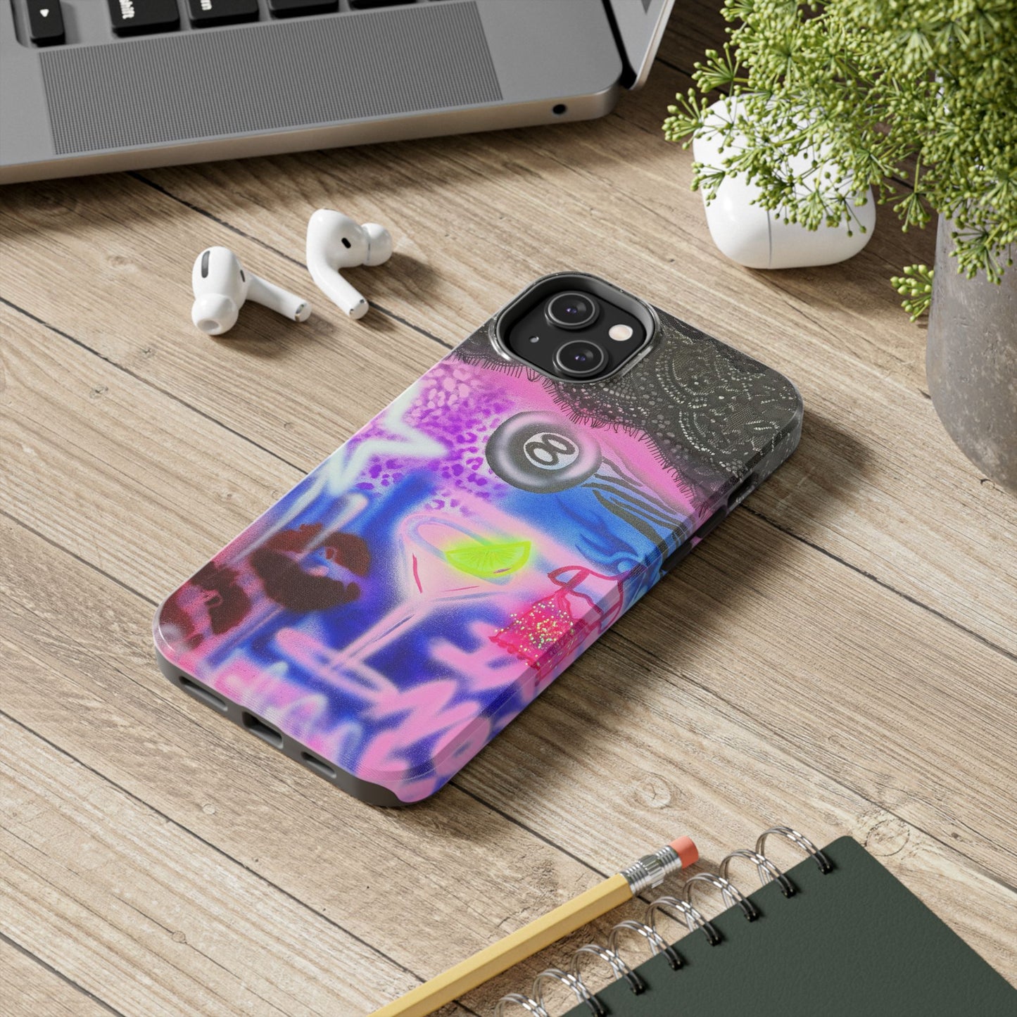 "dream life" airbrush iPhone case