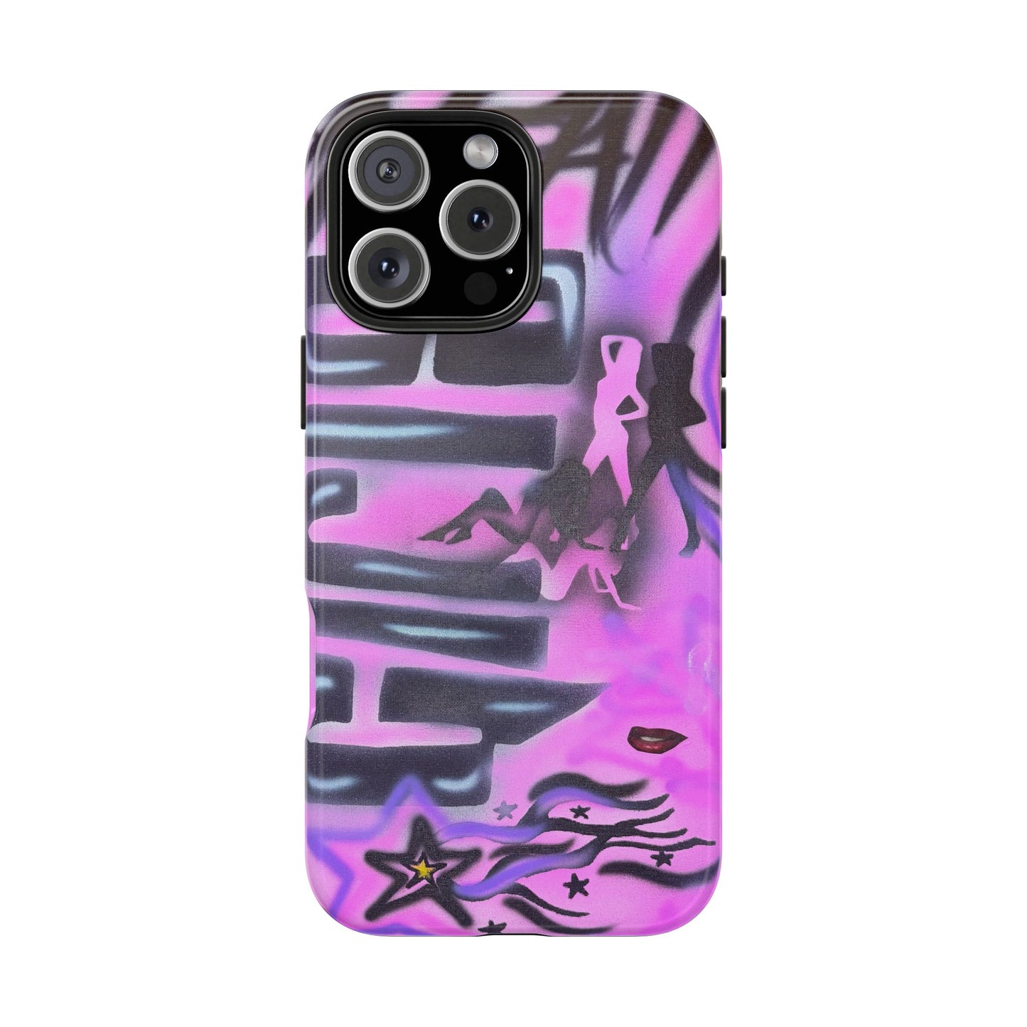 "neon nights" airbrush iPhone case