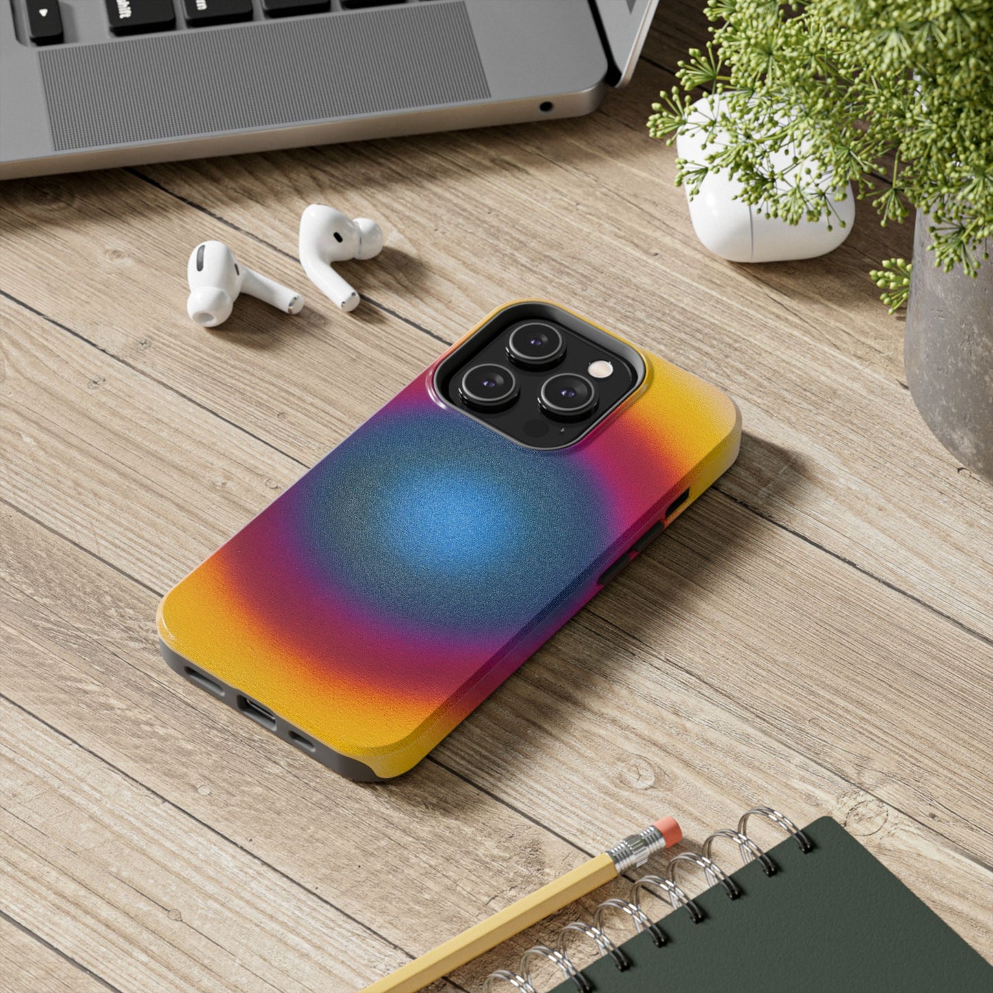 "blue raspberry aura" airbrush iPhone case