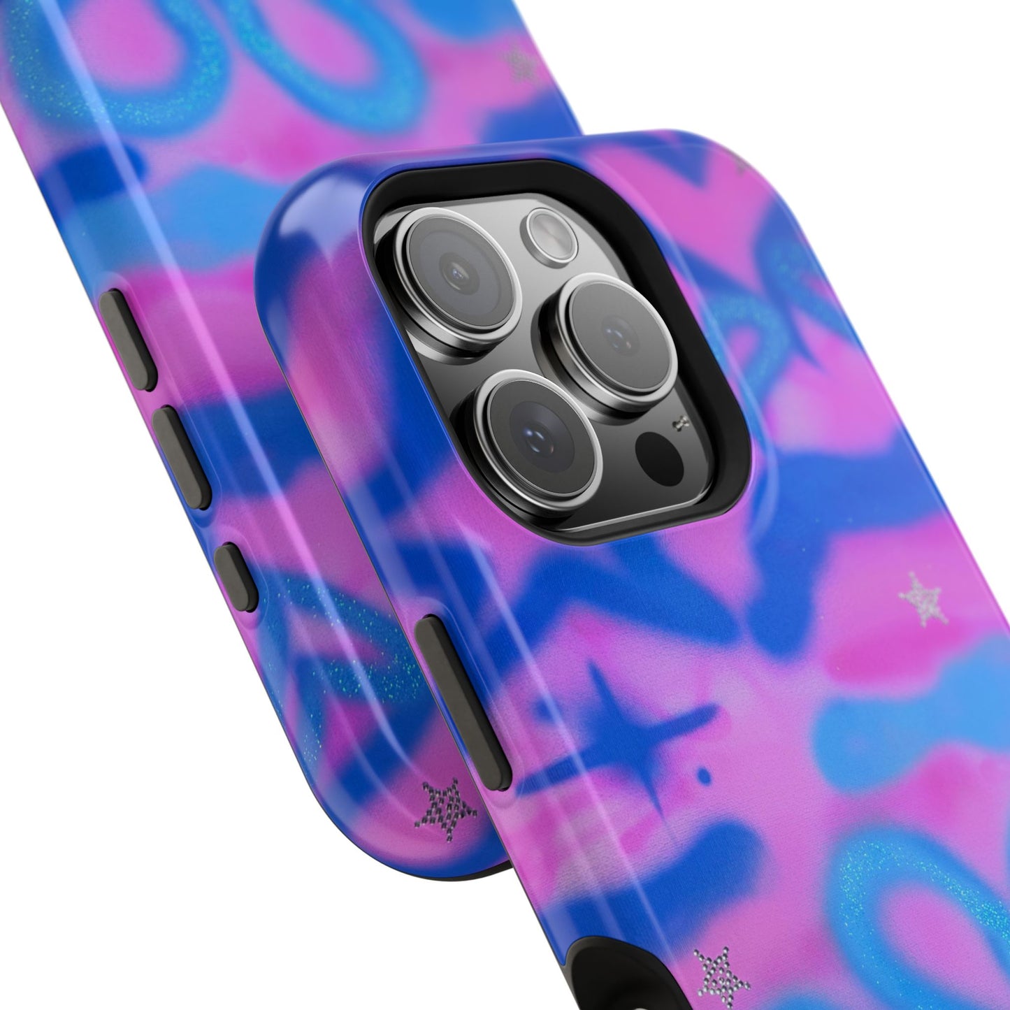 MagSafe "blue camo" airbrush iPhone case