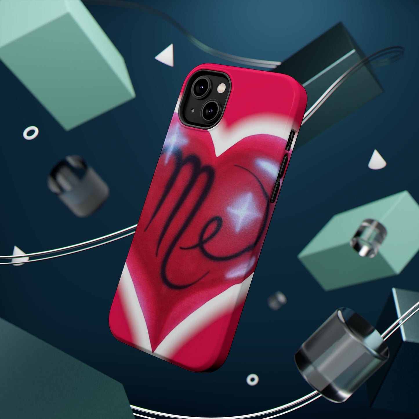 MagSafe "i <3 me" Airbrush iPhone Hülle