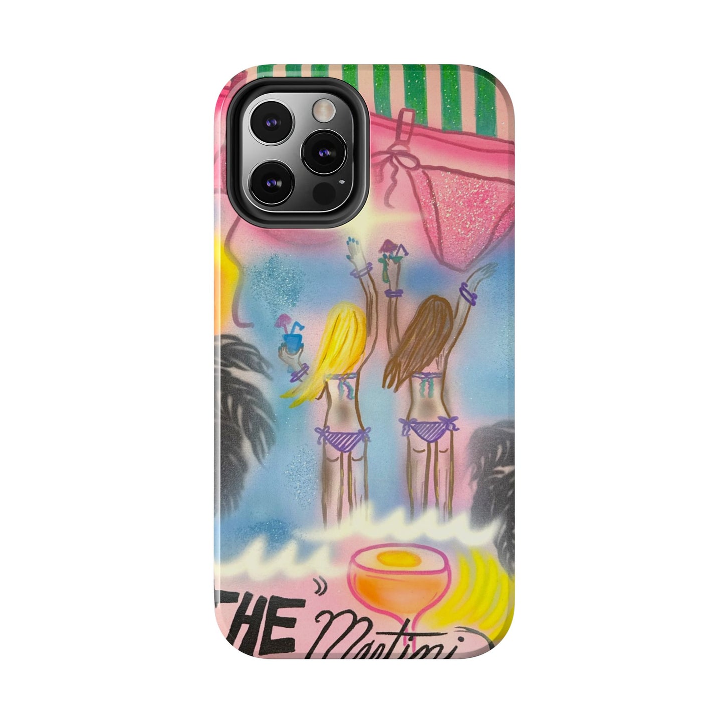 "kinis & tinis" airbrush iPhone case