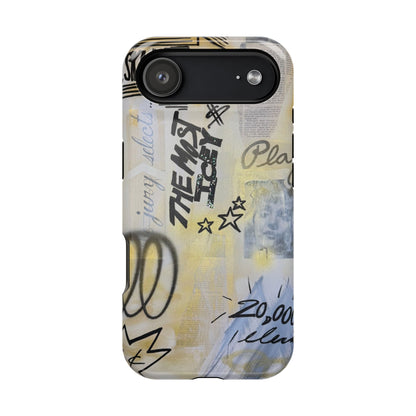 MagSafe "golden glacier" airbrush iPhone case