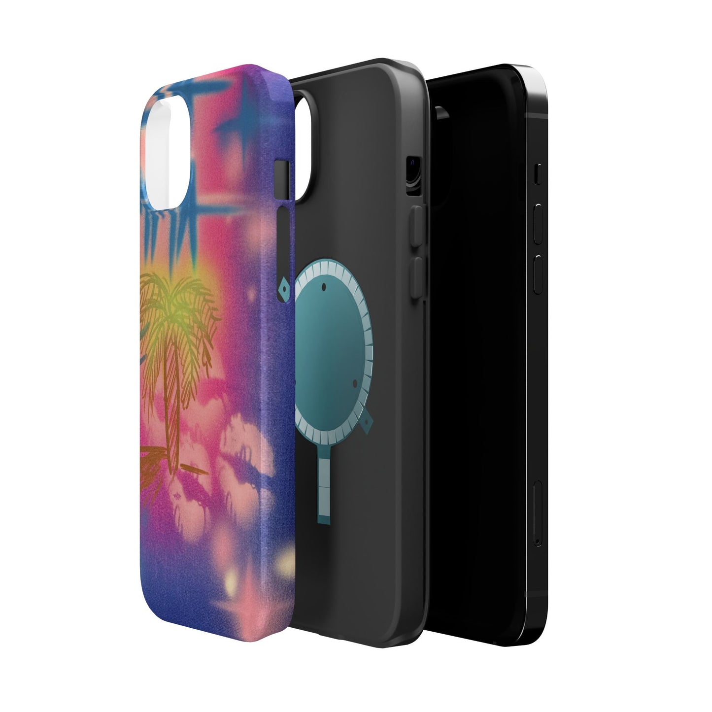 MagSafe "glowy night" airbrush iPhone case