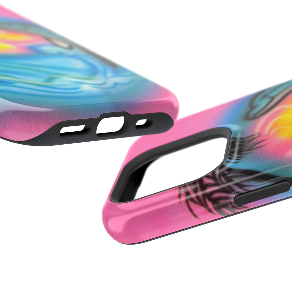 MagSafe "Delfinliebe" Airbrush iPhone-Hülle