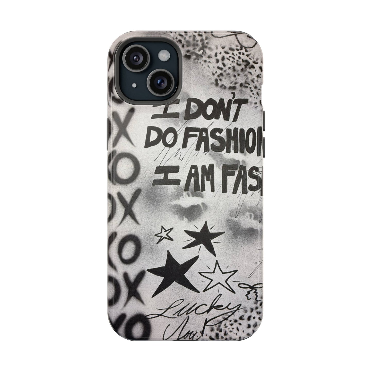 MagSafe "i am fashion" airbrush iPhone case