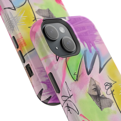 MagSafe "pastel static" airbrush iPhone case