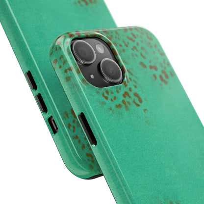 "teal cheetah" airbrush iPhone case