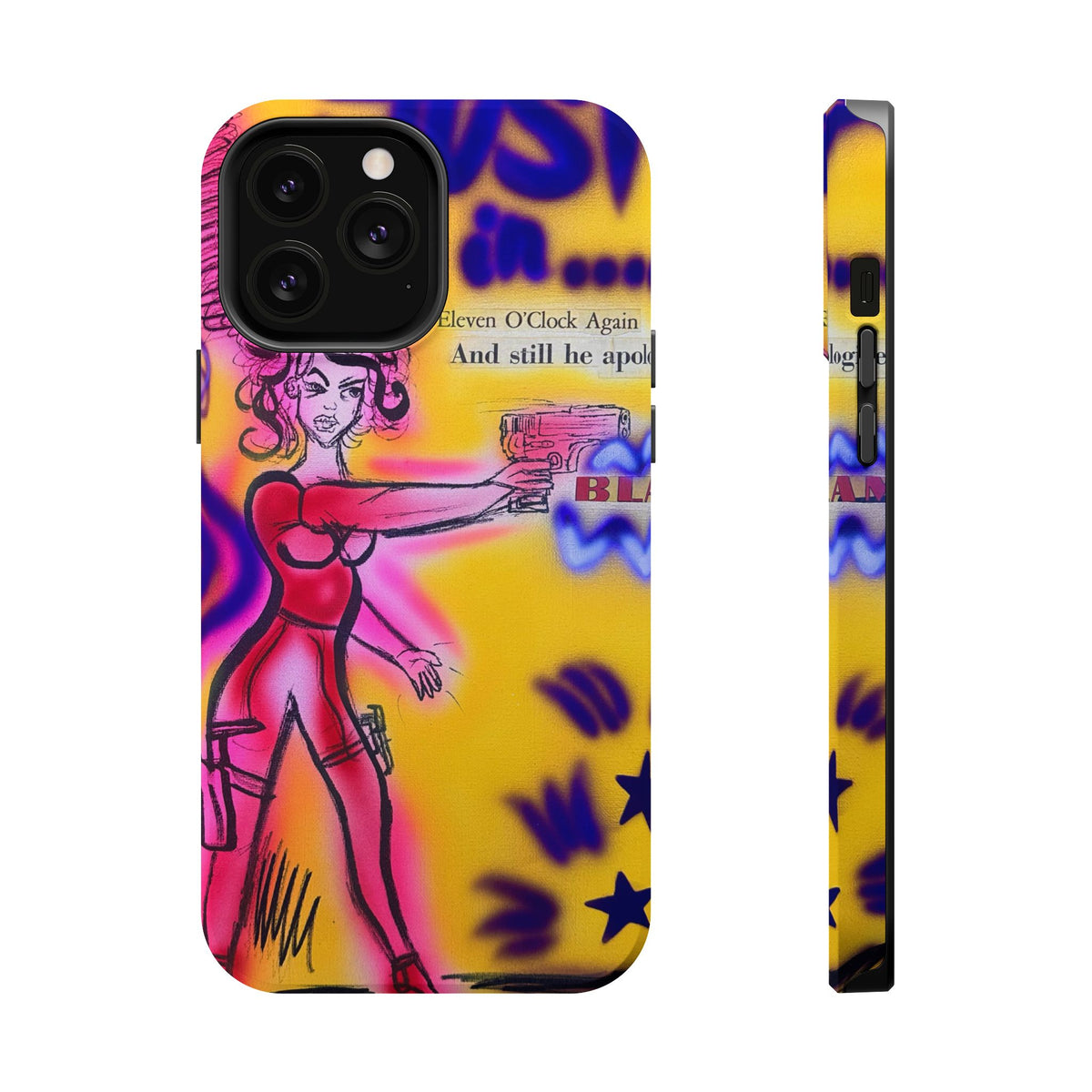 MagSafe "spiraling thoughts" airbrush iPhone case