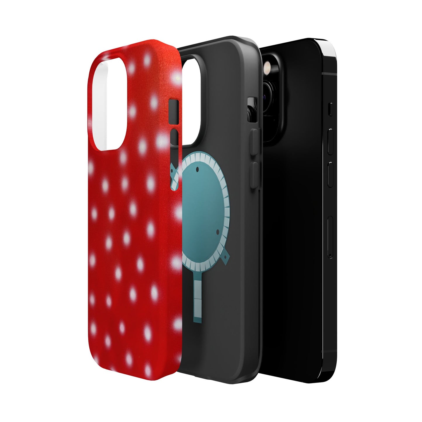 MagSafe "cherry crush polka dot" airbrush iPhone case