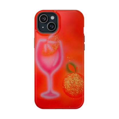 MagSafe "aperol spritz" airbrush iPhone case