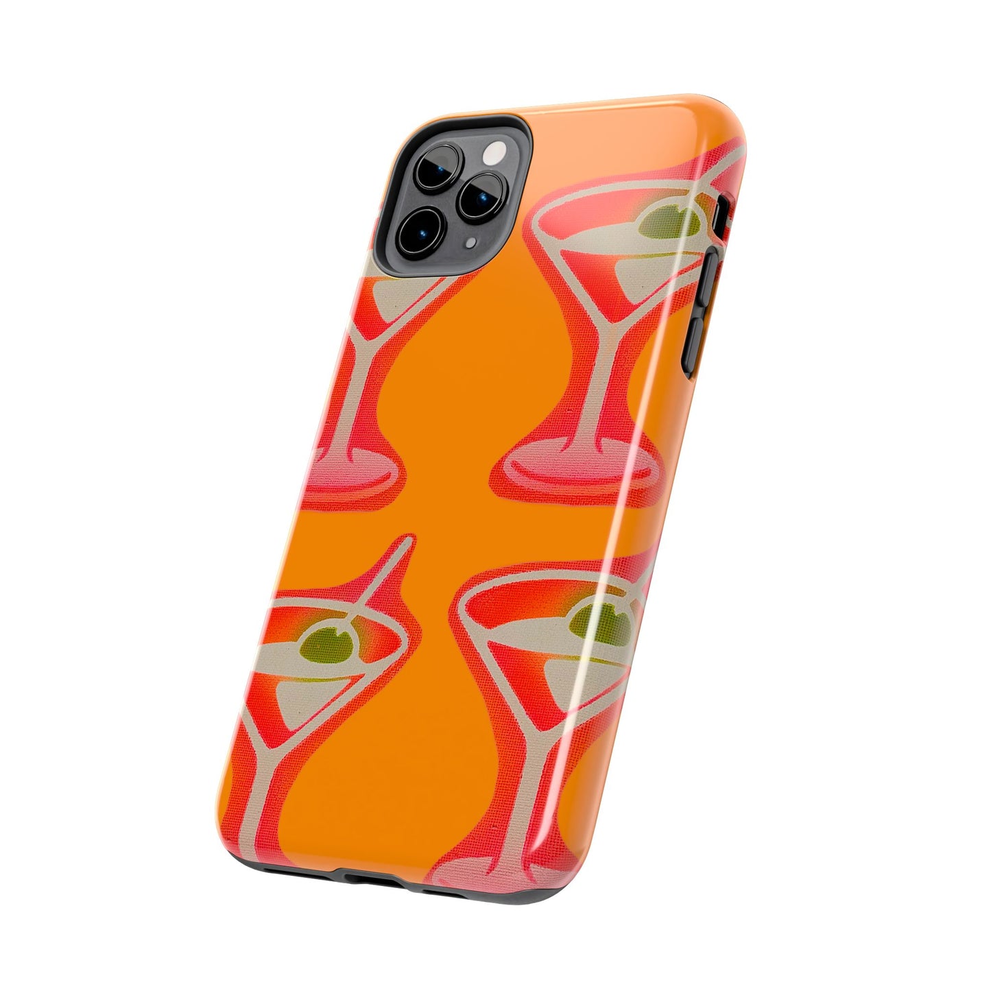 "shaken, not stirred” airbrush iPhone case