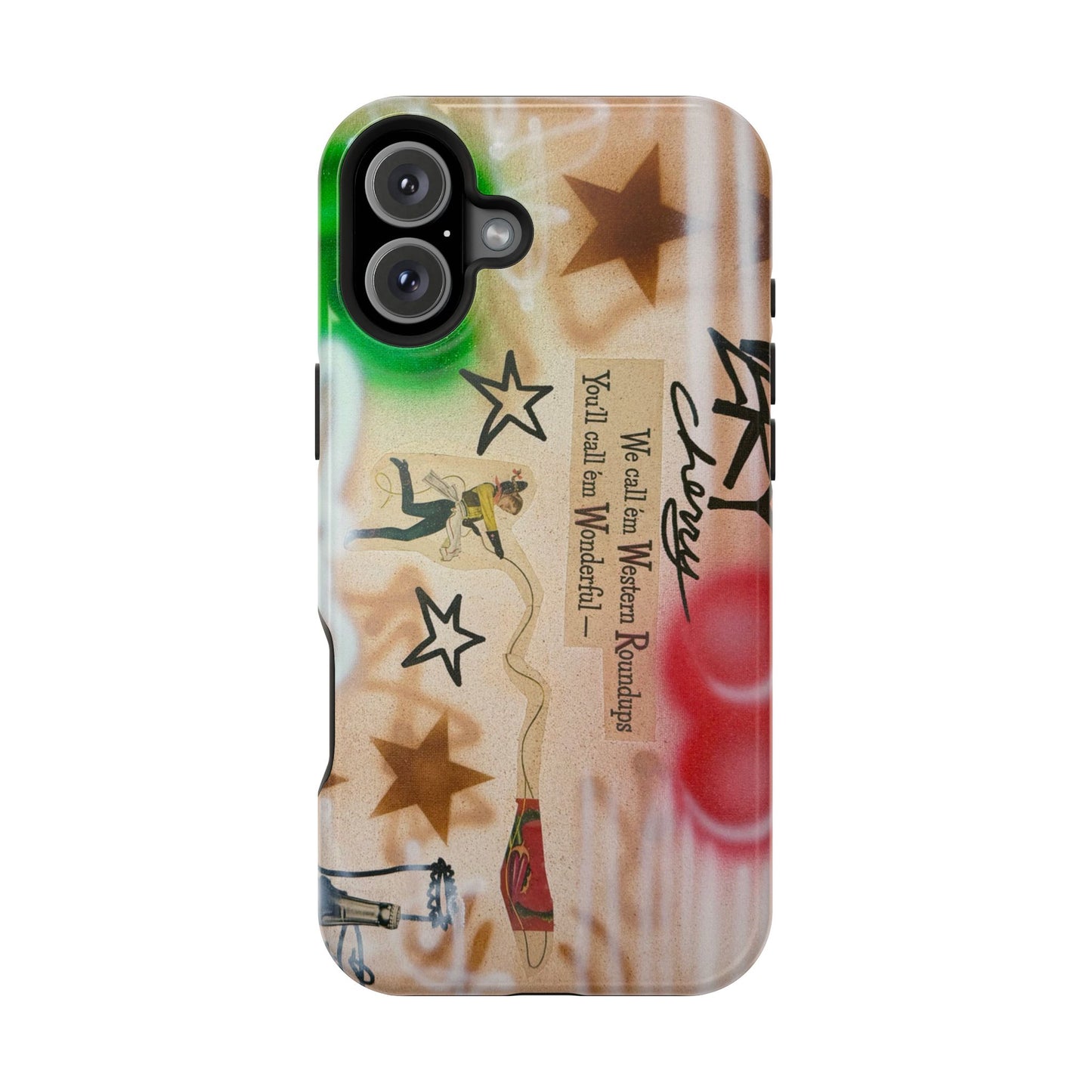 MagSafe "very cherry" airbrush iPhone case