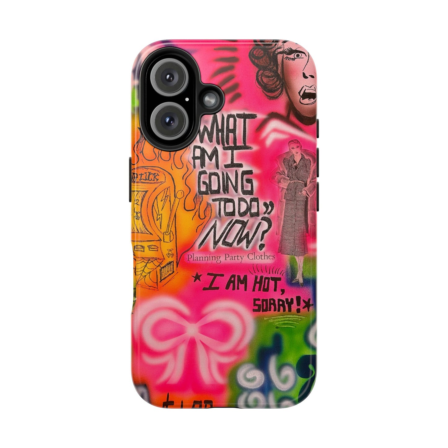 "out of luck" airbrush iPhone case