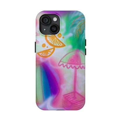 "on the beach" airbrush iPhone case