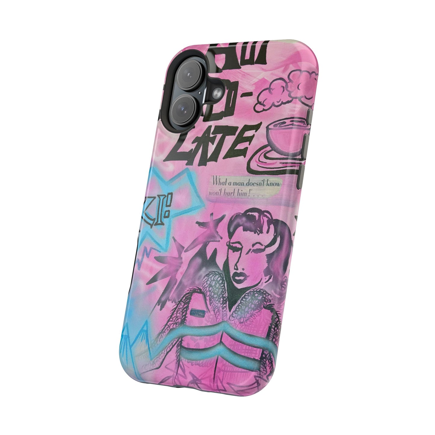 MagSafe "avant le ski" airbrush iPhone case