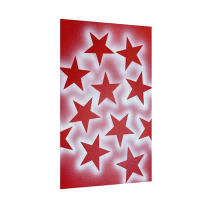 "spicy stardust" airbrush rolled print
