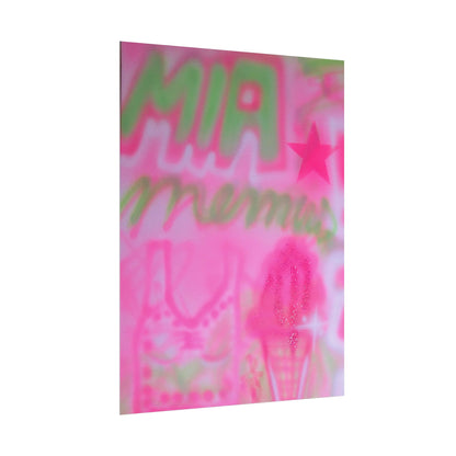 "miami matcha" airbrush rolled print