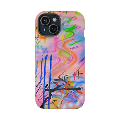 MagSafe "neon haze" airbrush iPhone case