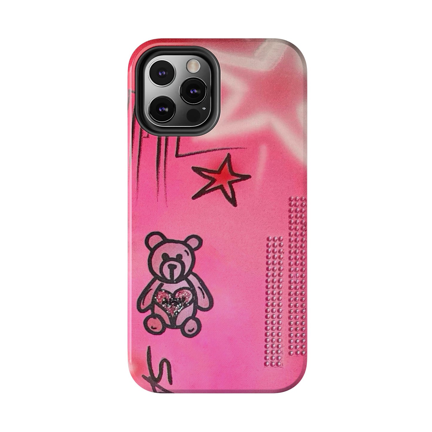 "teddy bear" airbrush iPhone case