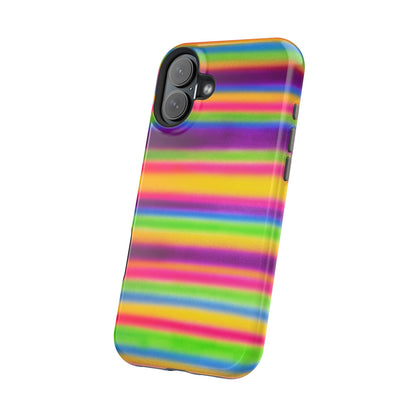 MagSafe "colorful stripes" airbrush iPhone case