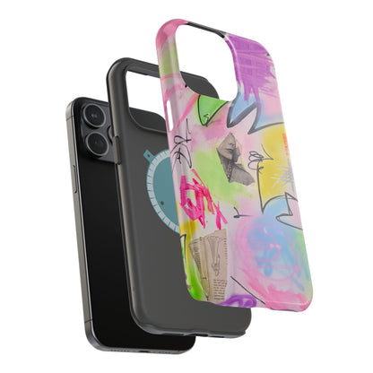 MagSafe "pastel static" airbrush iPhone case